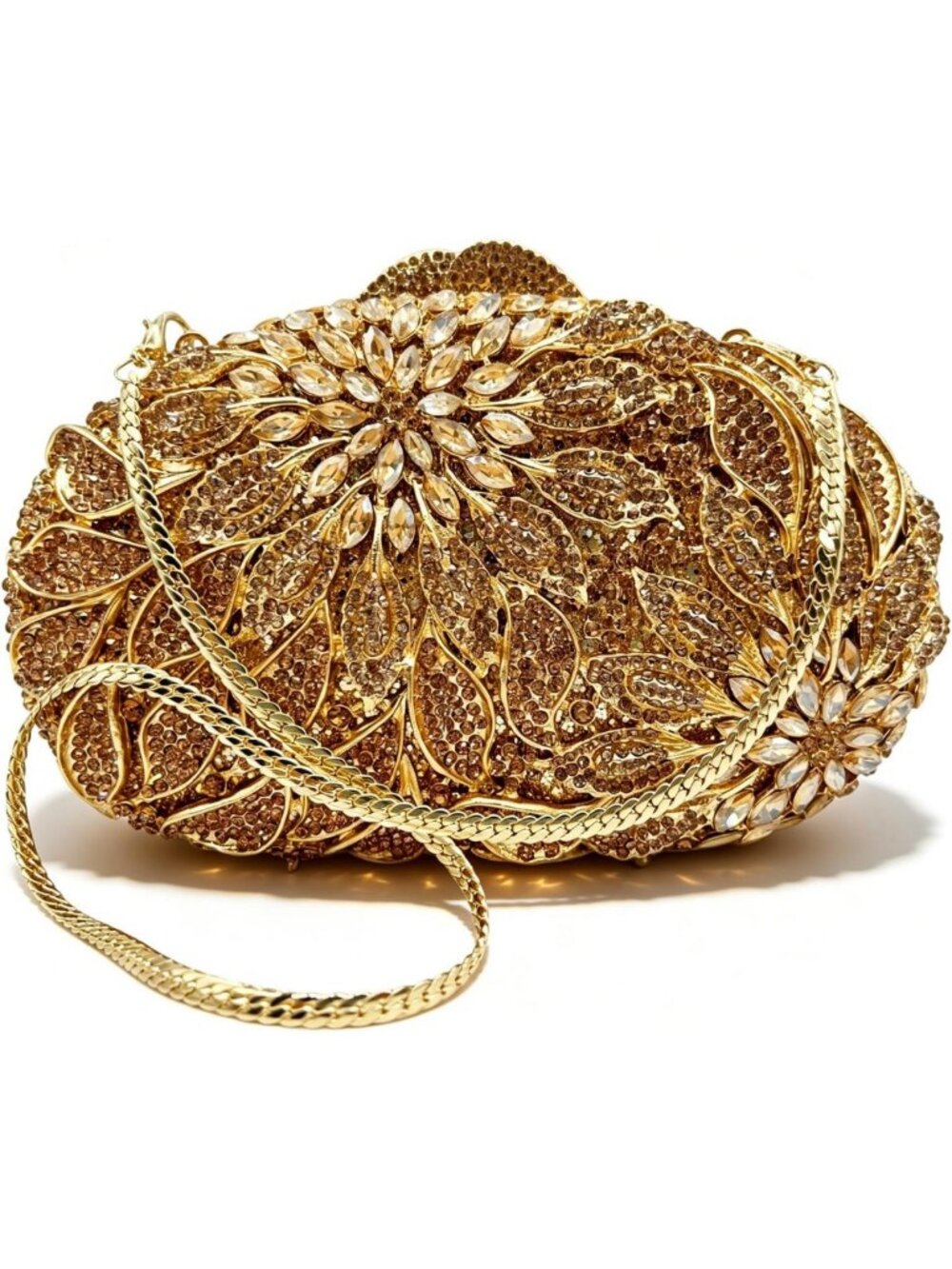 Elegant Rhinestone Clutch Purse for Women | Crystal Evening Bag & Gift Box